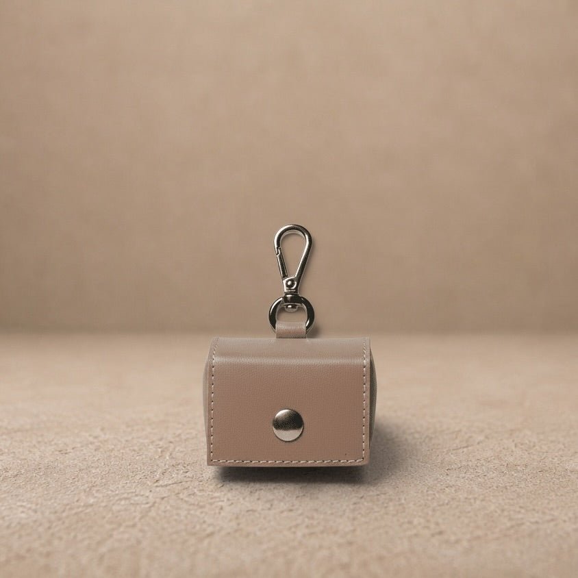 Apple leather poo bag holder