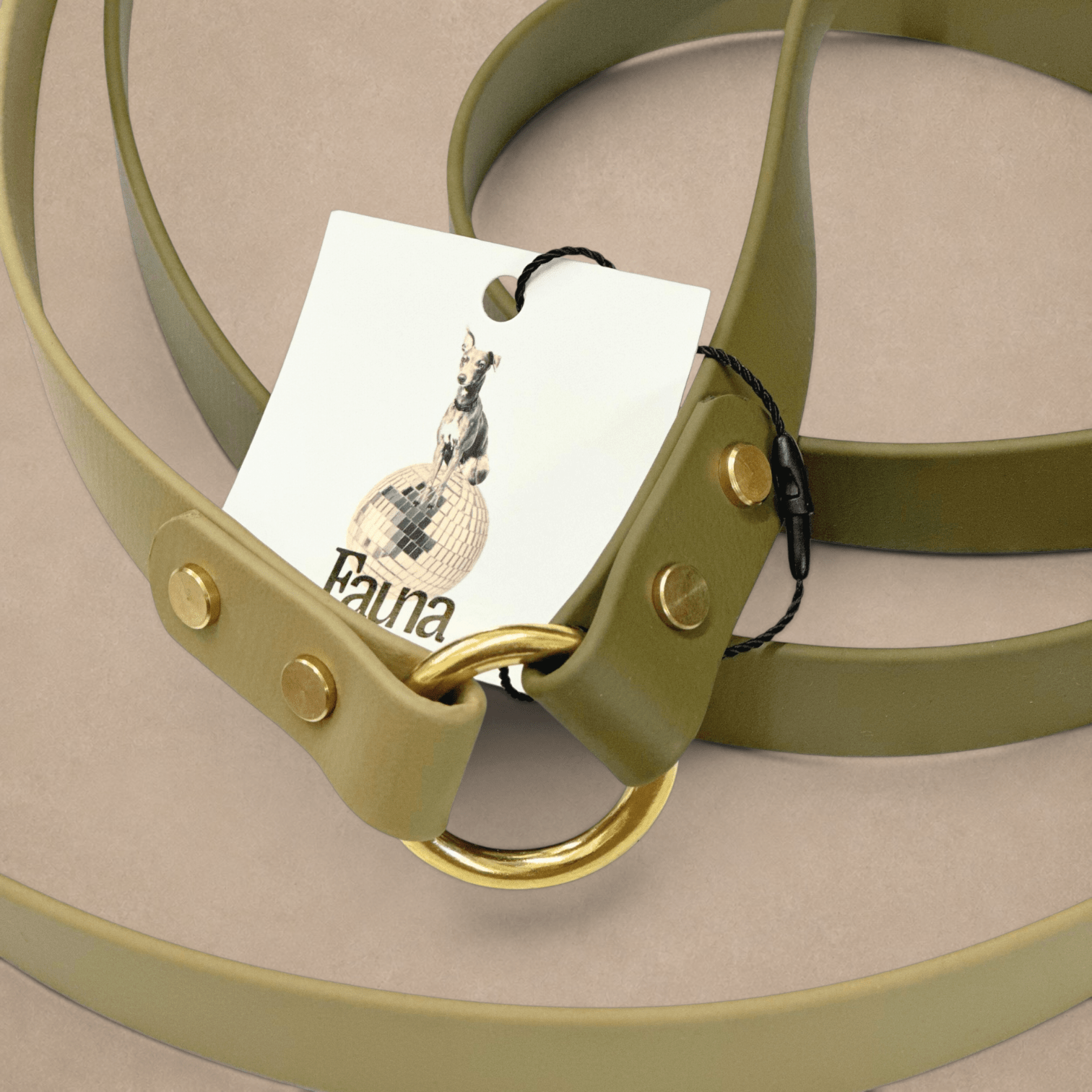 Bentley Multiway Dog Lead in Olive & Khaki