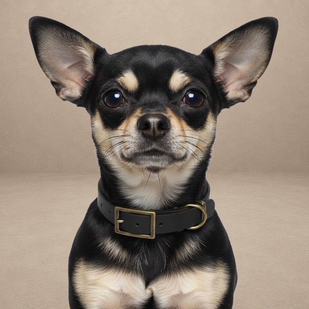 Black Waterproof Biothane Buckle Dog Collar