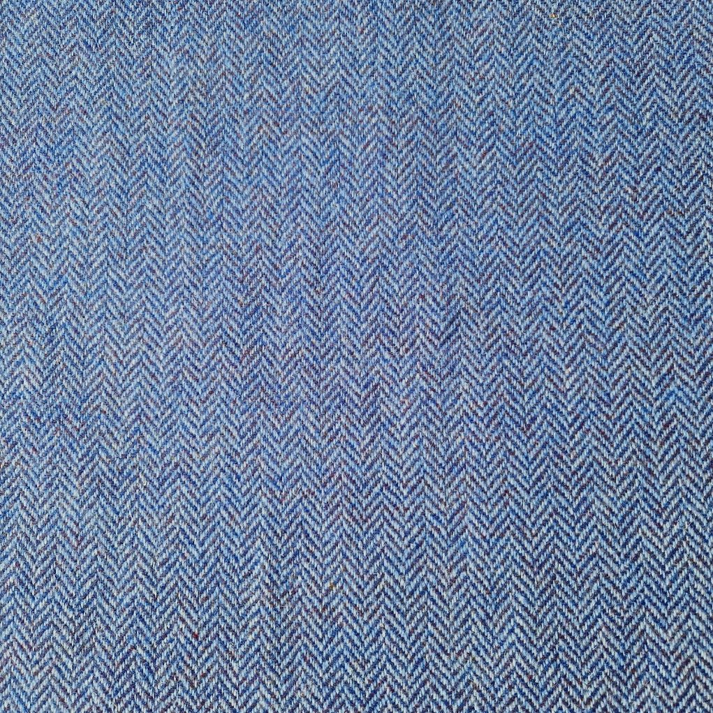 Blue Herringbone Luxury Harris Tweed Dog Lead