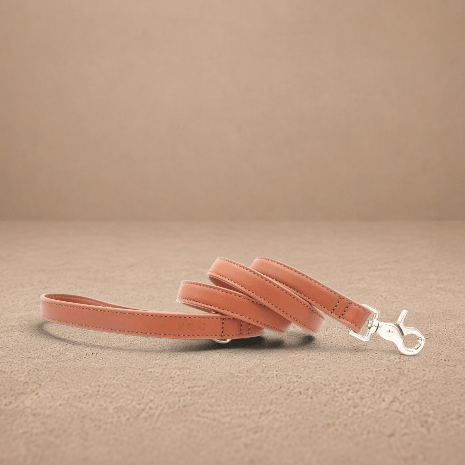 Brown Leather Dog Lead
