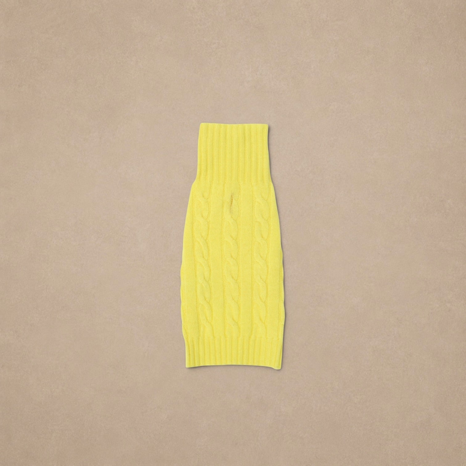 Cashmere Dog Jumper, Lemon Yellow