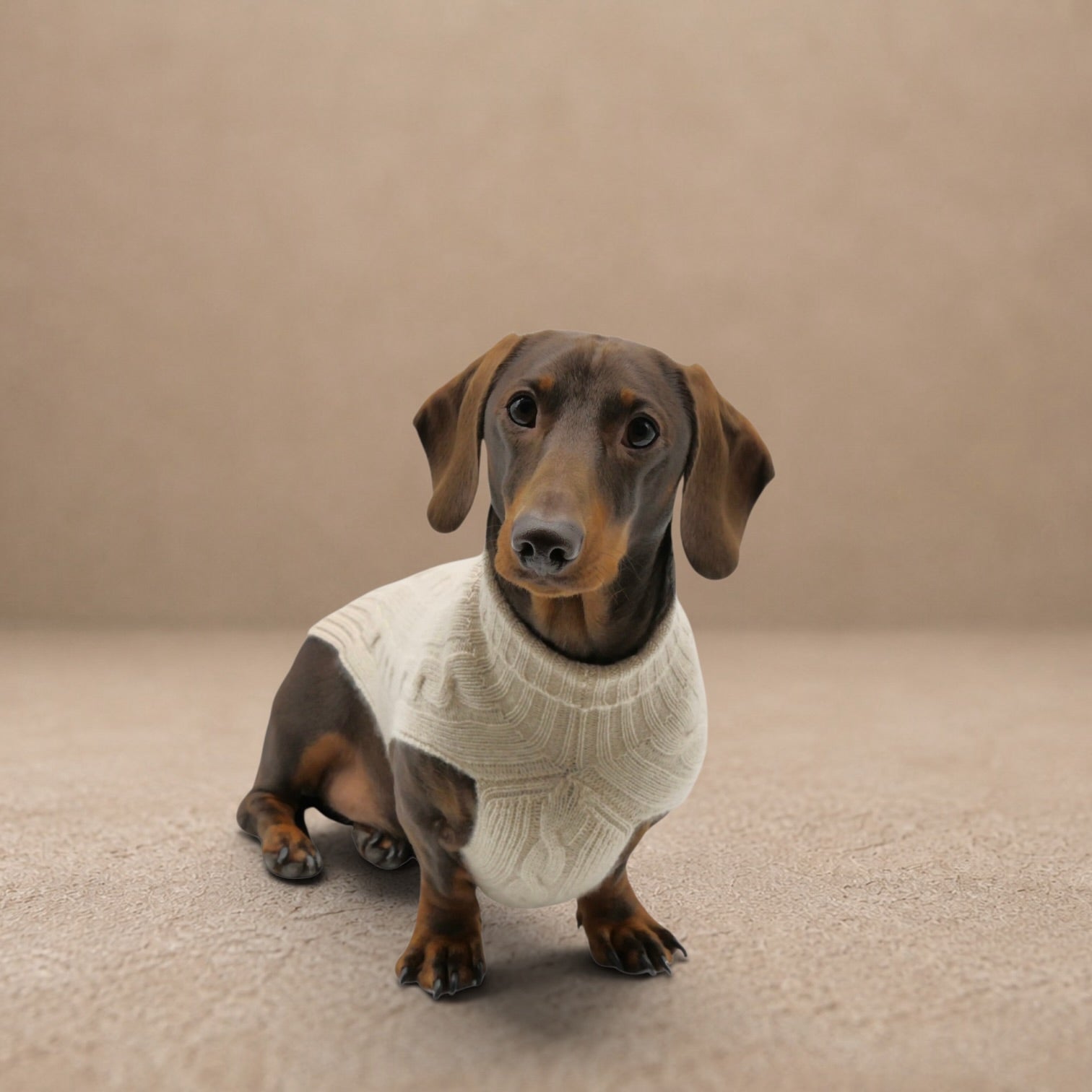 Cashmere Dog Jumper, Natural