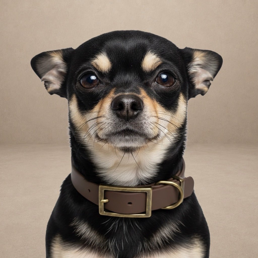 Dark Brown Waterproof Biothane Buckle Dog Collar