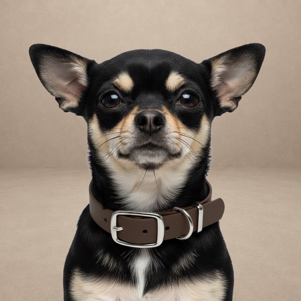 Dark Brown Waterproof Biothane Buckle Dog Collar