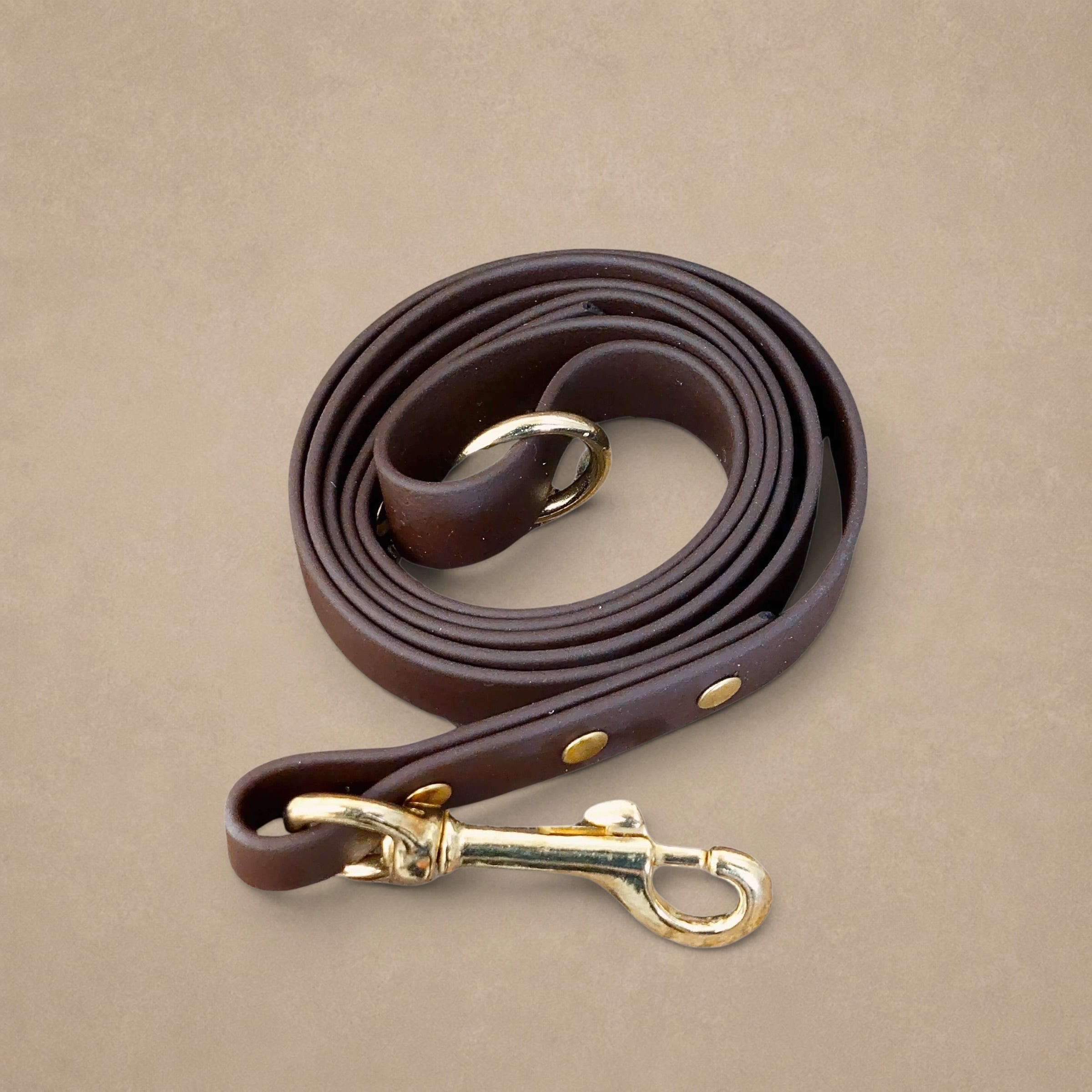 Dark Brown Waterproof Biothane Dog Lead