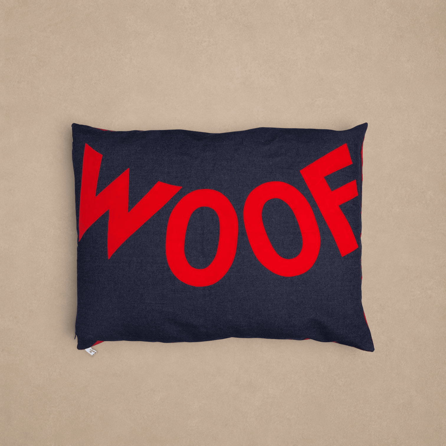 Dog Bed Big WOOF in Denim