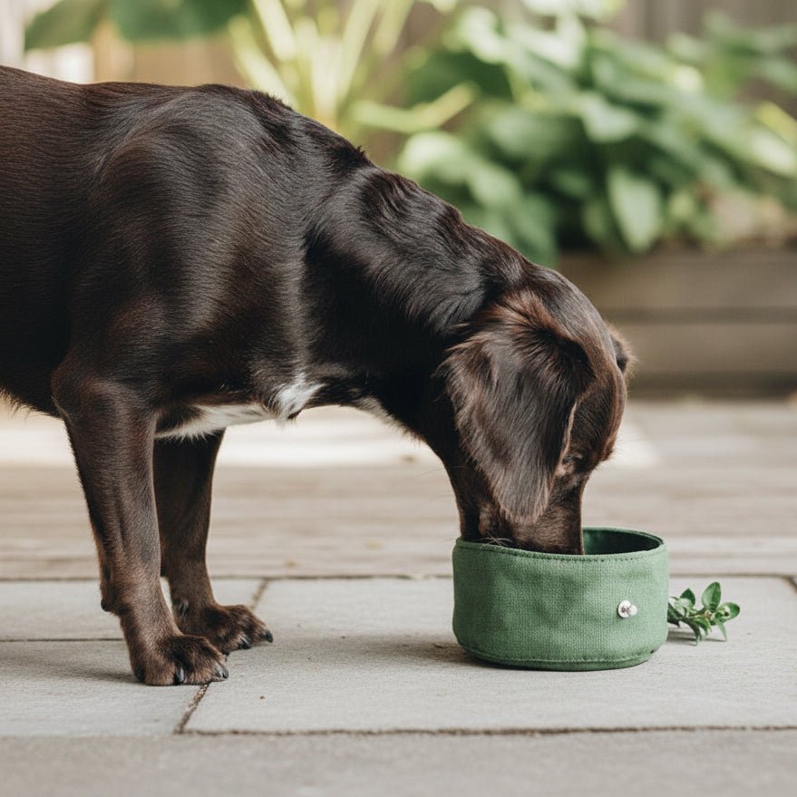 Folding Canvas Dog Bowl