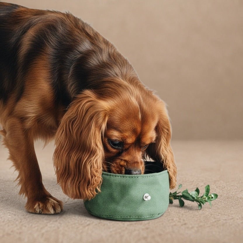 Folding Canvas Dog Bowl