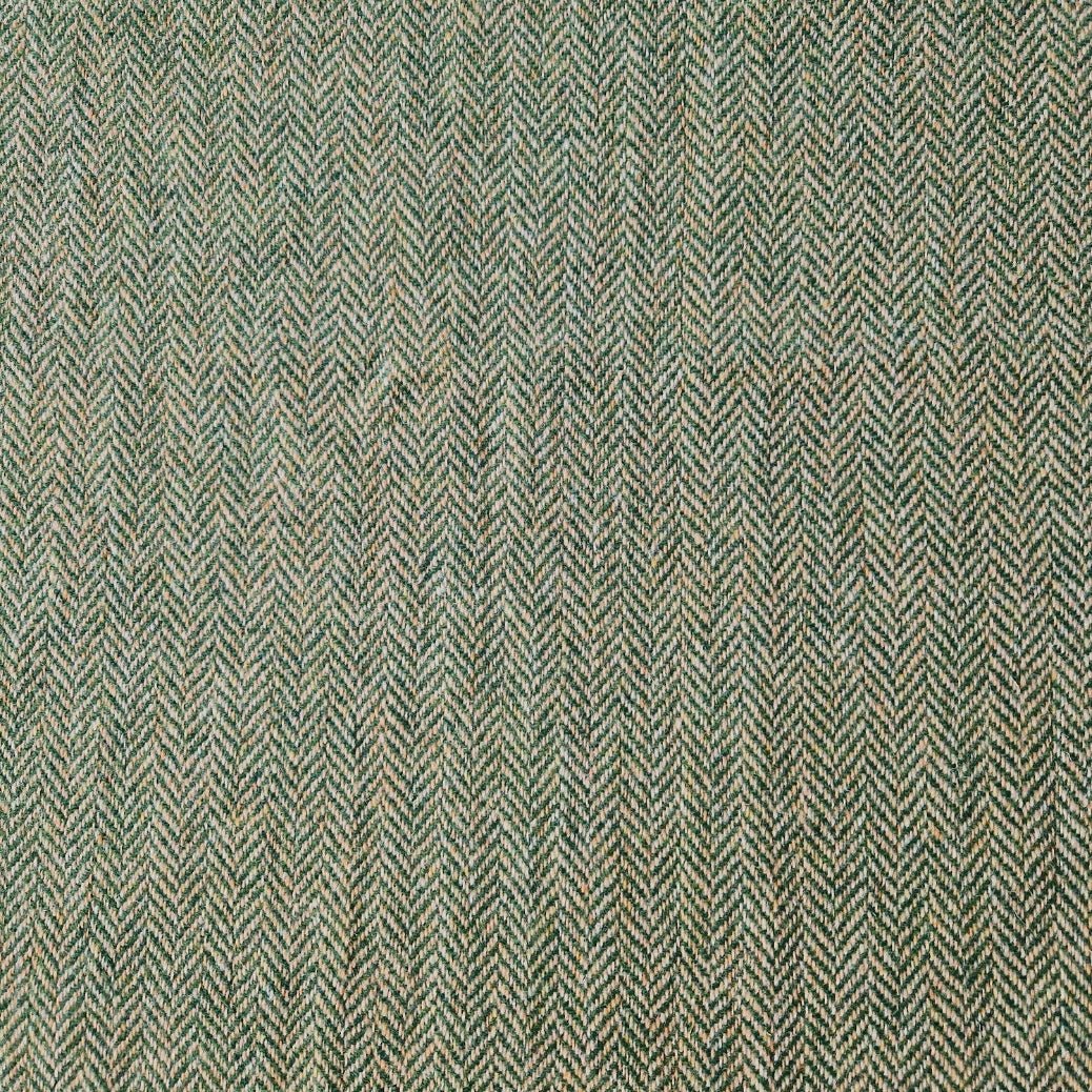 Green Herringbone - Buckle Fastening Luxury Harris Tweed Dog Collar