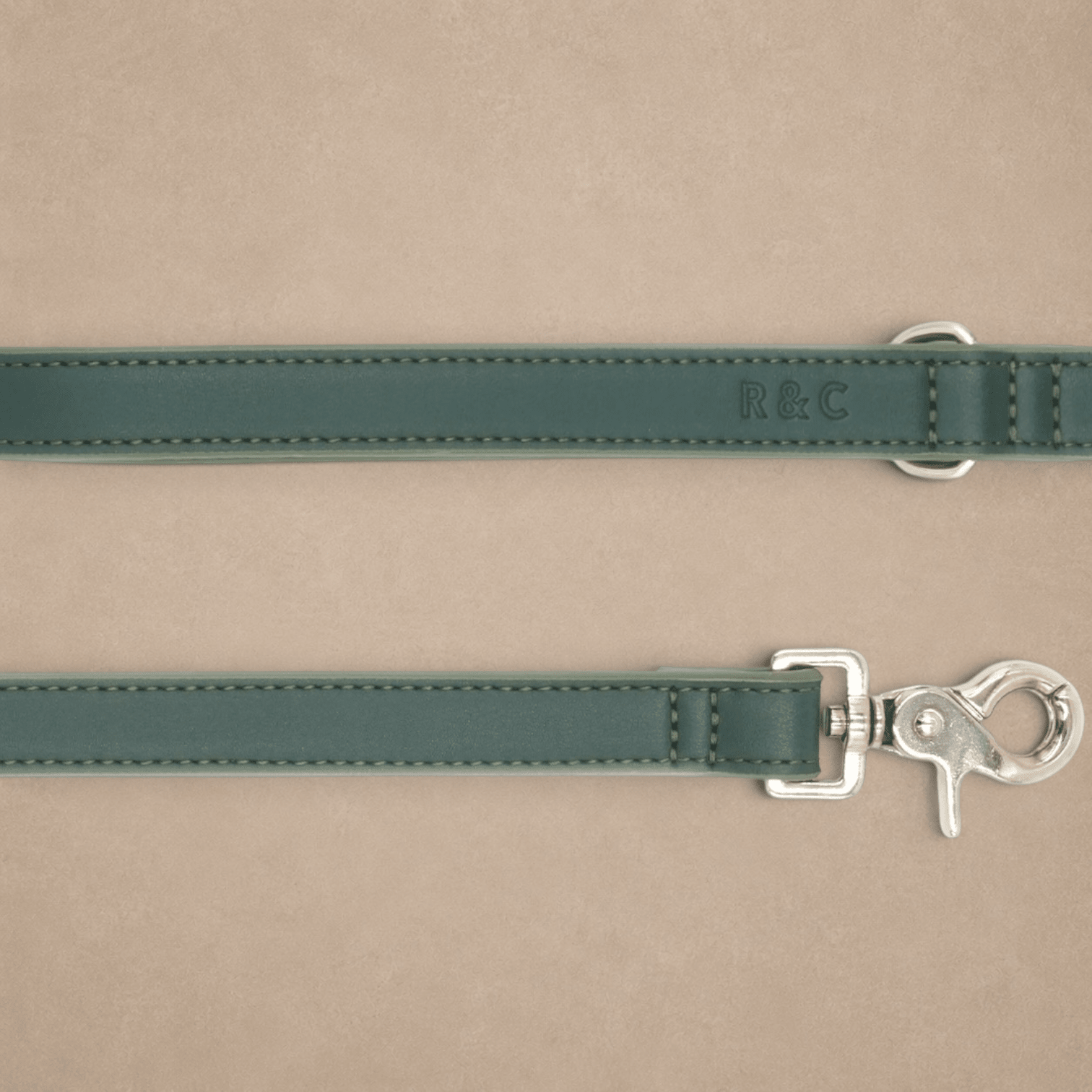 Green Leather Dog Lead