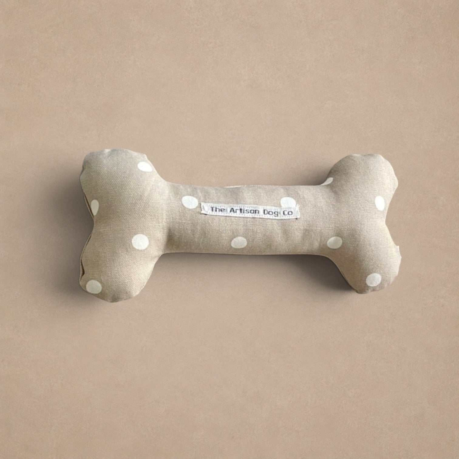 Handcrafted Toy Squeaky Dog Bone - choice of fabrics
