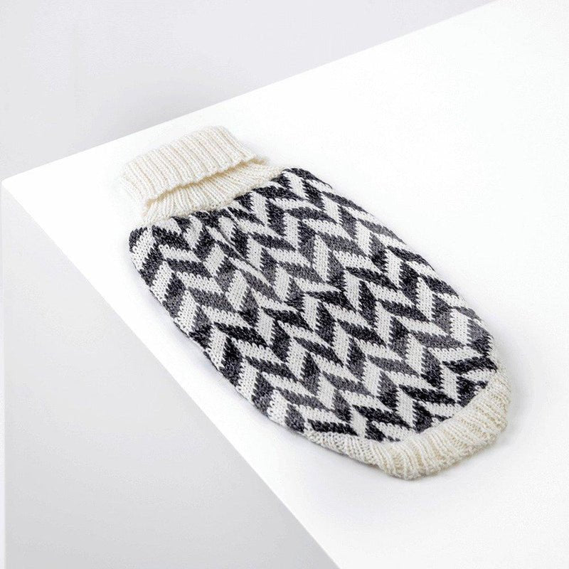 "Herringbone" Handmade Alpaca Wool Dog Jumper