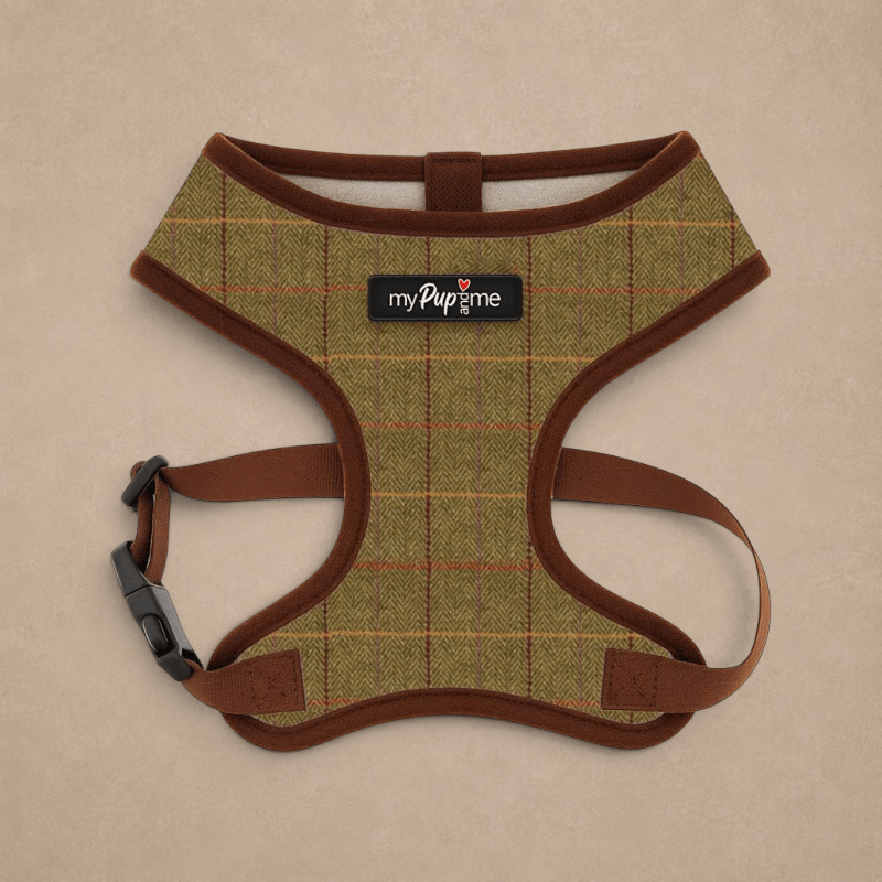 Luxury Tweed Harness by My Pup and Me