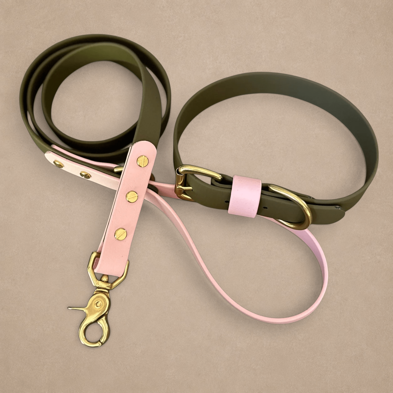 Petra Olive & Pastel Pink Colour Block Lead