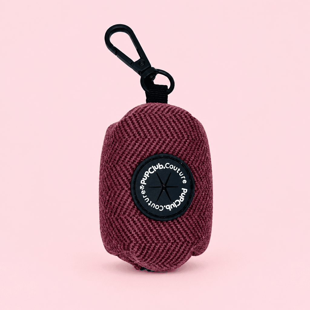 Poo Bag Holder - Berry Tweed