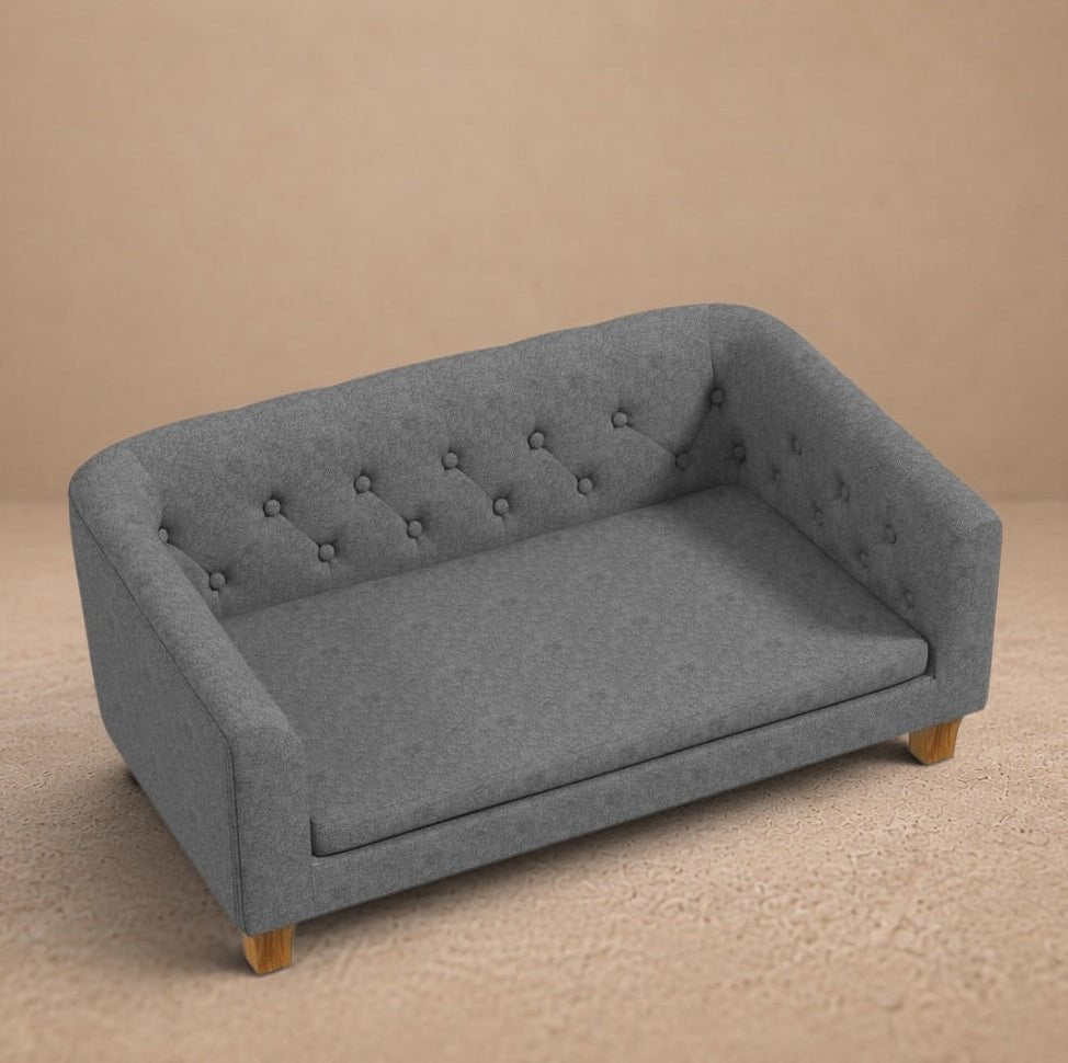 Premium Grey Dog Sofa Bed - Soft & Padded - Perfect for Small - Sized Dogs - Professional Quality