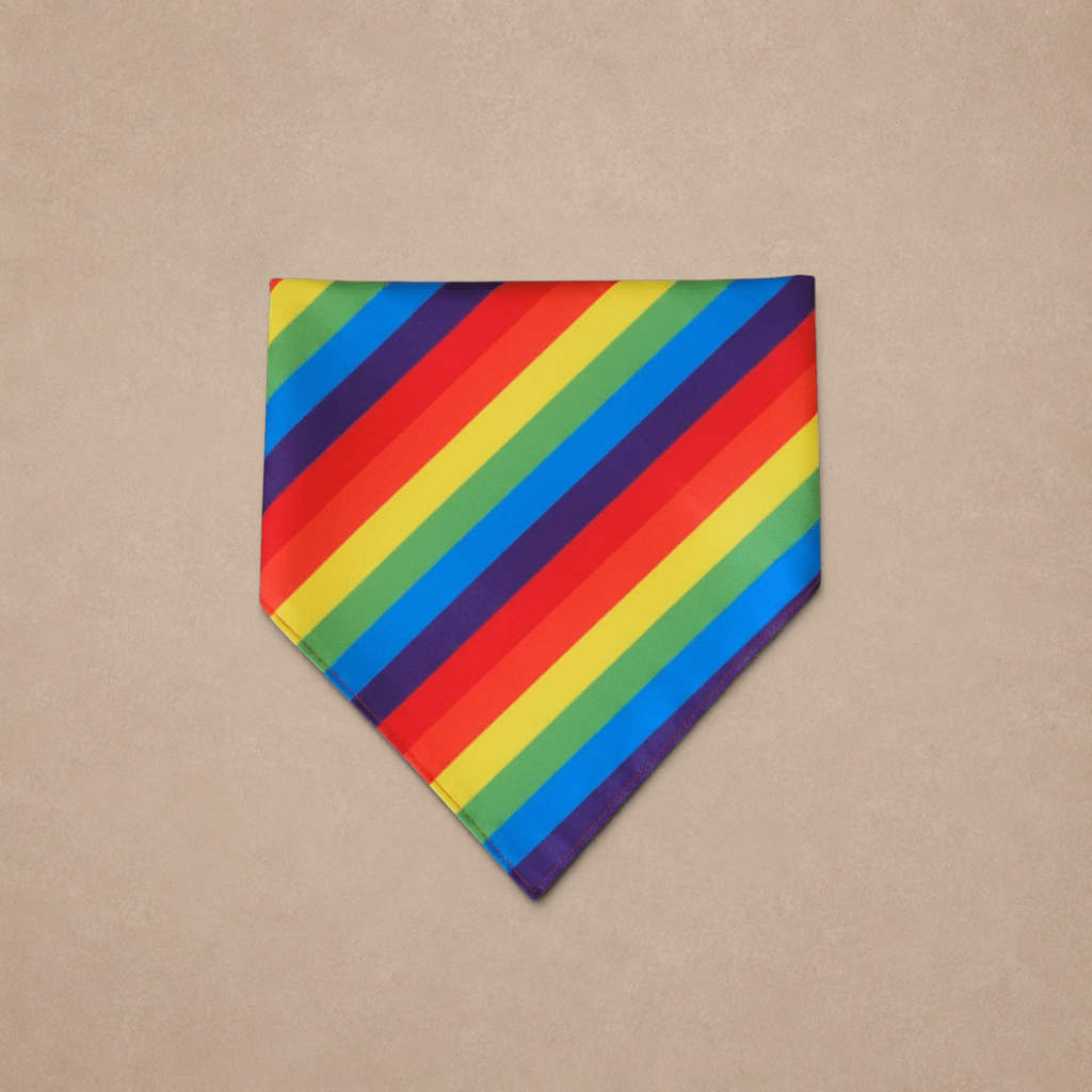 Rainbow Pride Dog Bandana – Celebrate Love & Diversity with Your Pup
