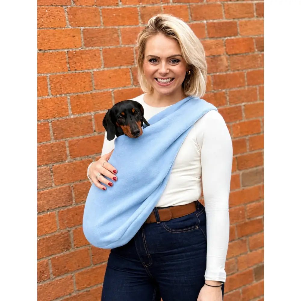 Ready to Ship - Standard Size Pastel Collection Fleece Dog Sling Carrier | Hugo and Ted