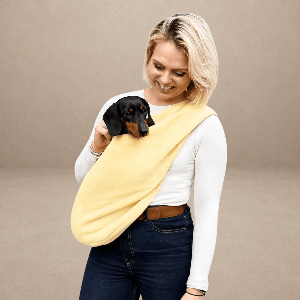 Ready to Ship - Standard Size Pastel Collection Fleece Dog Sling Carrier | Hugo and Ted