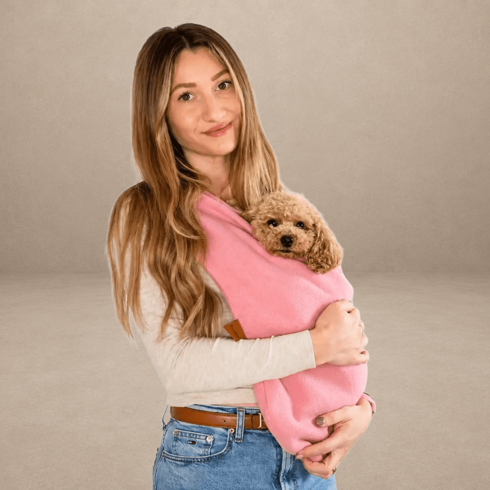 Ready to Ship - Standard Size Pastel Collection Fleece Dog Sling Carrier | Hugo and Ted