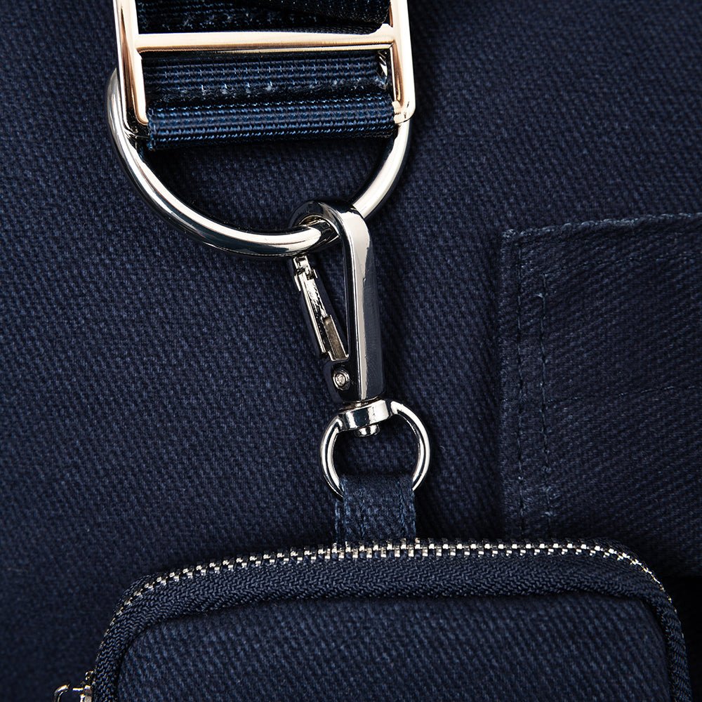 Soho Poms Berwick Pet Carrier - Navy - Ideal for Dogs & Cats