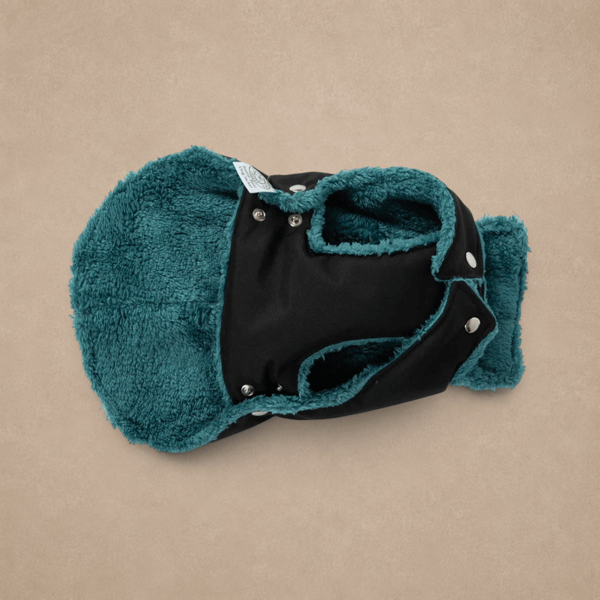 Soho Poms Black & Forest Green Teddy Bear Waterproof Dog Jacket