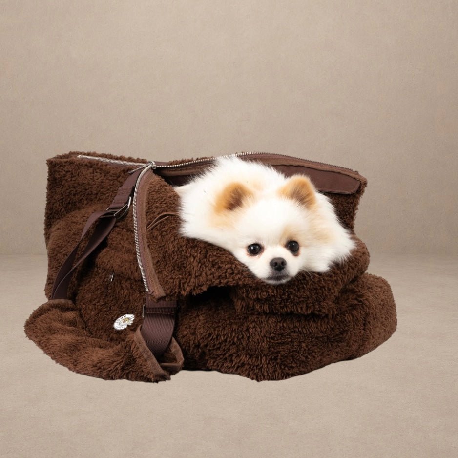 Soho Poms Carnaby Teddy Bear Carrier - Cocoa Bean