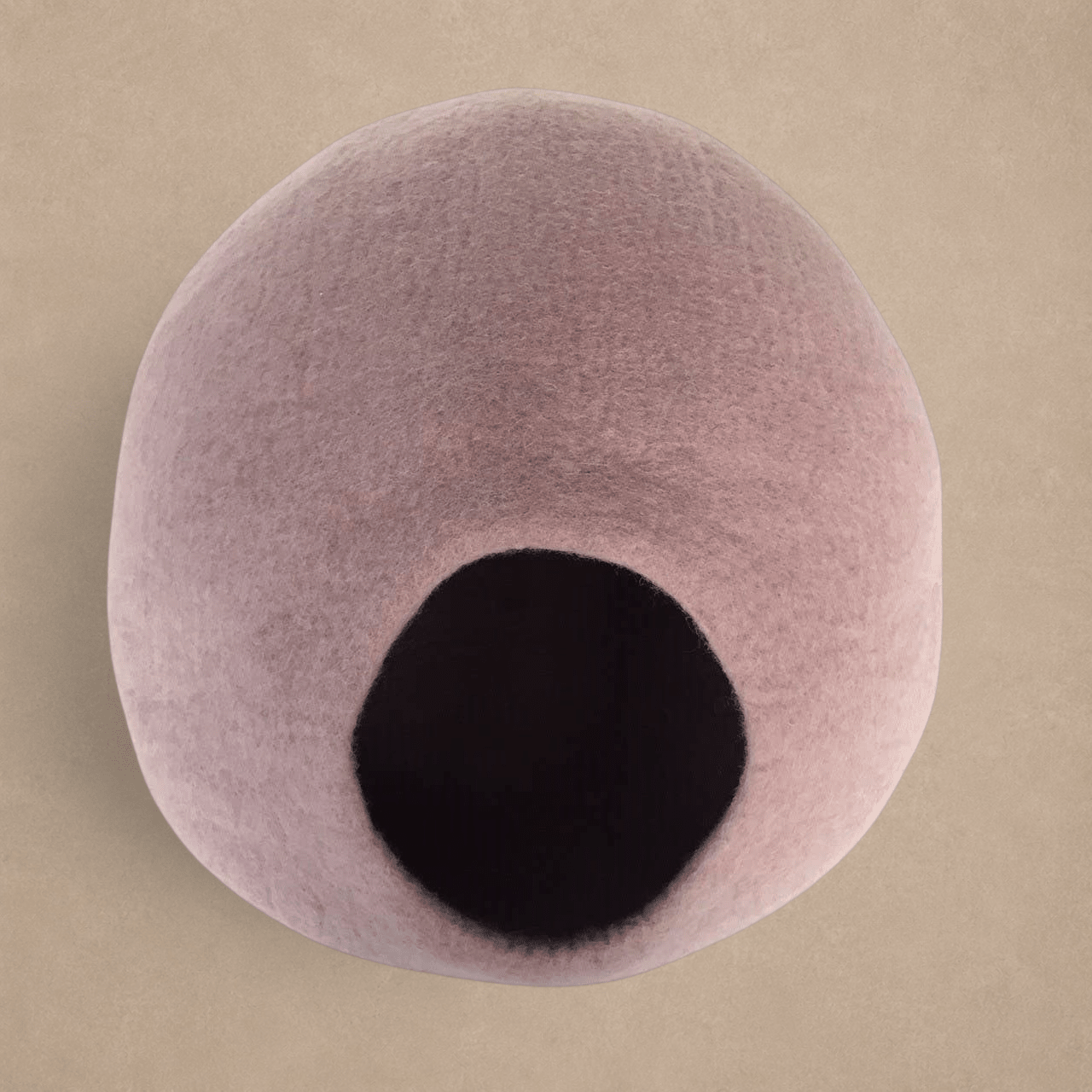 Solid Colour Wool Cocoon Basket