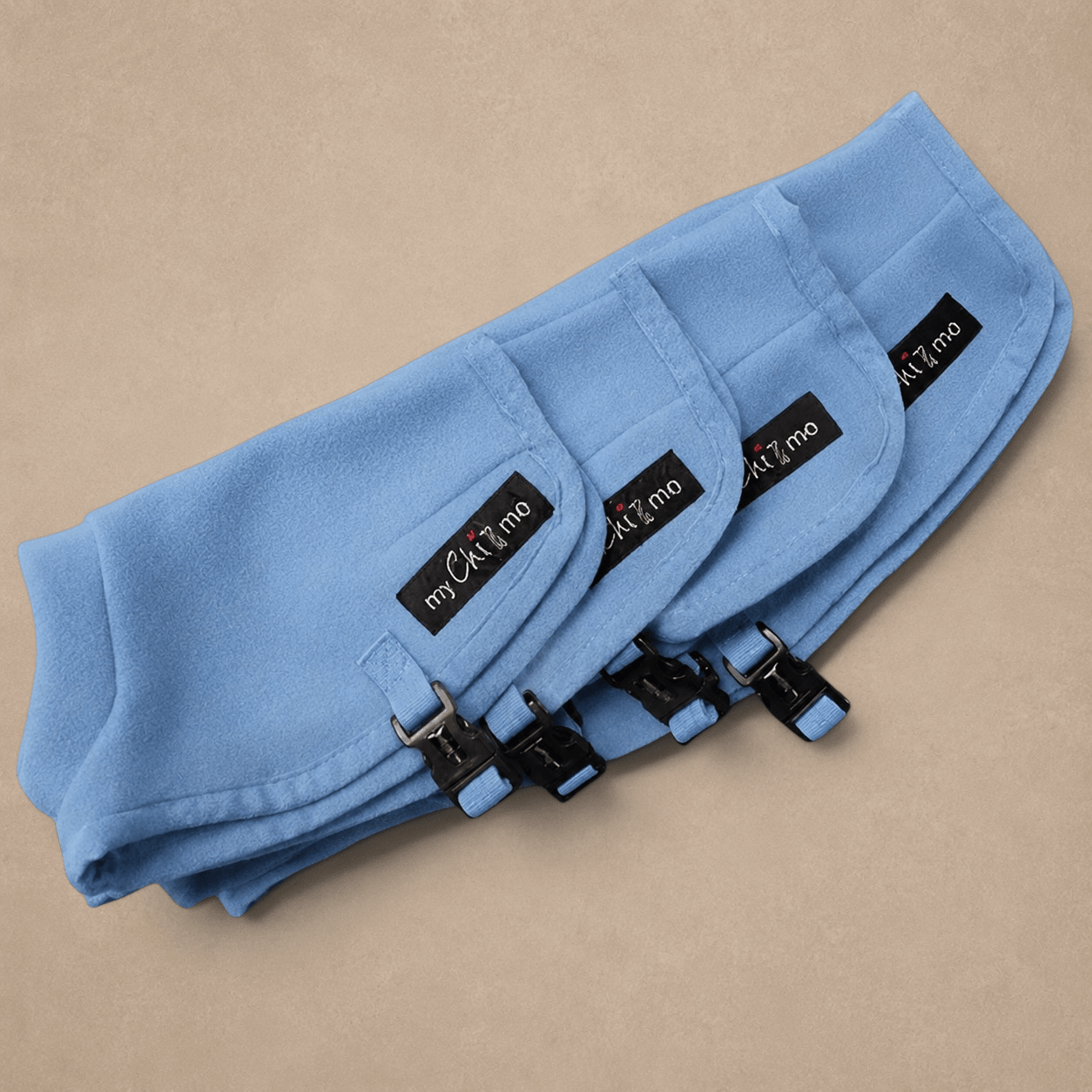 Tiny Toastie Water Repellent Fleece Dog Coat by My Chi and Me Dusky Blue