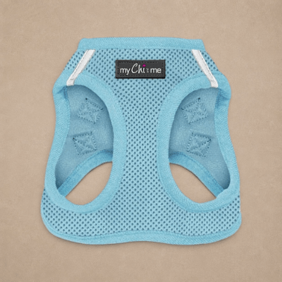 Tiny Trails Step In Air Mesh Puppy and Small Dog Harness Baby Blue