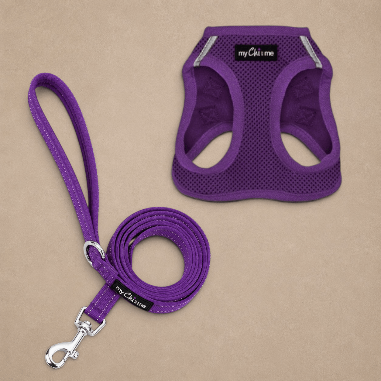 Tiny Trails Step In Air Mesh Puppy and Small Dog Harness Purple