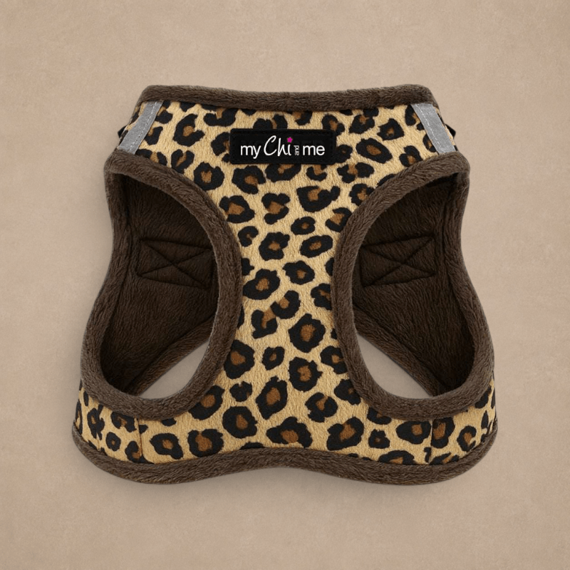 Tiny Trails Step In Luxury Leopard Puppy and Small Dog Harness