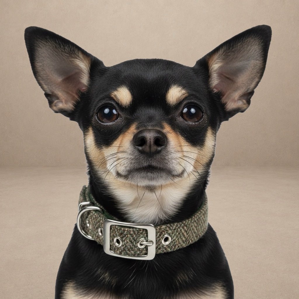 Totally Traditional Herringbone - Buckle Fastening Luxury Harris Tweed Dog Collar