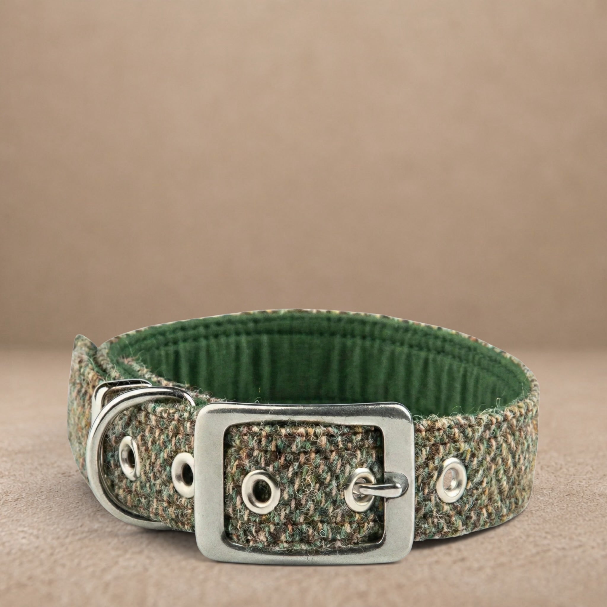 Totally Traditional Herringbone - Buckle Fastening Luxury Harris Tweed Dog Collar
