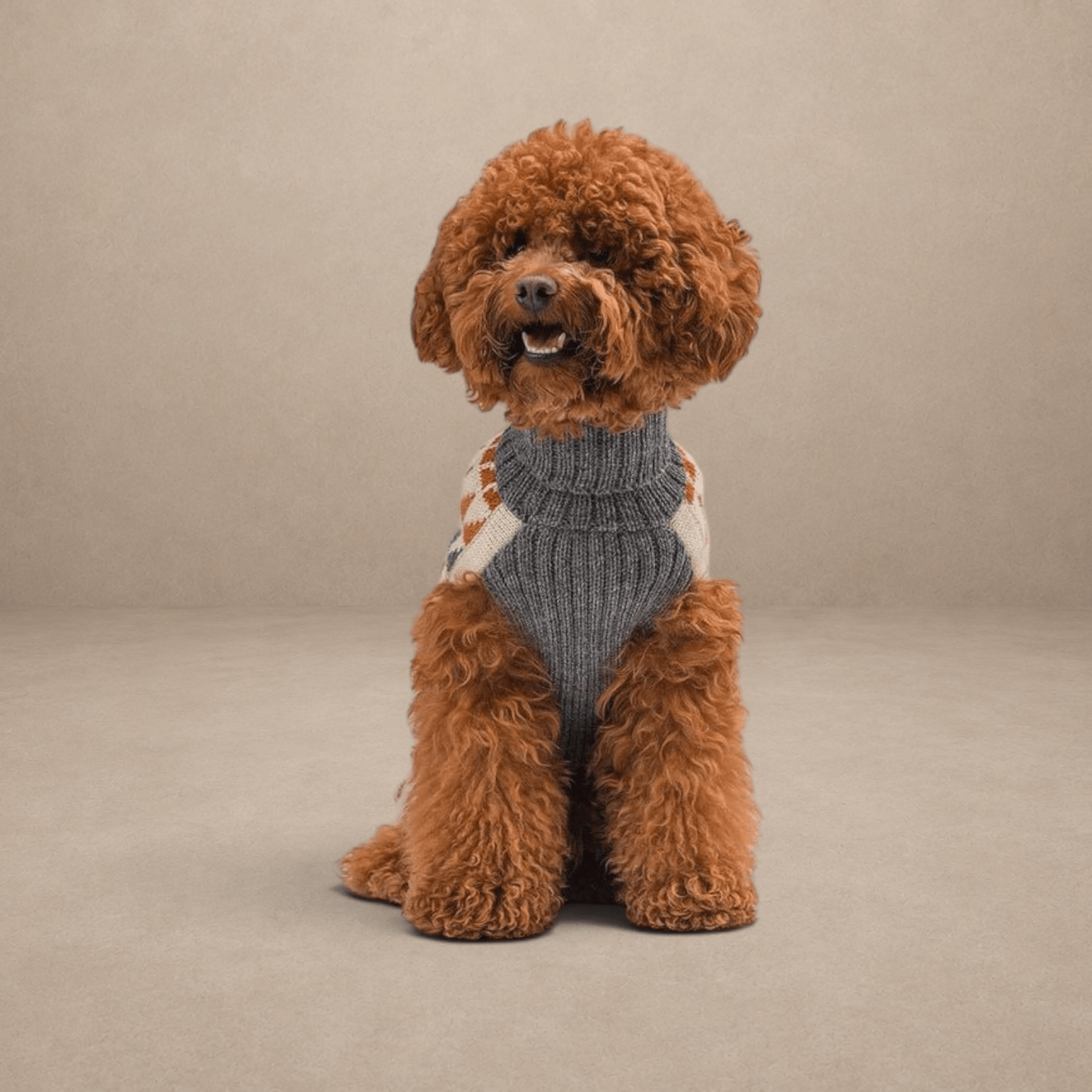 "Triangle" Handmade Alpaca Wool Dog Jumper
