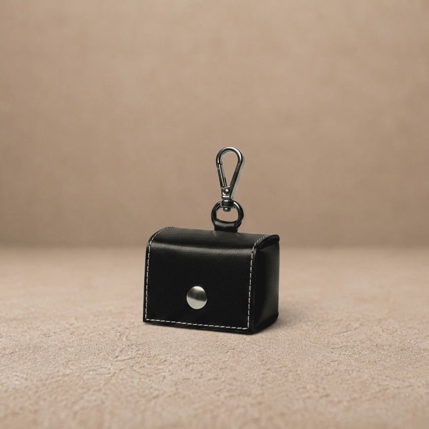 Apple leather poo bag holder