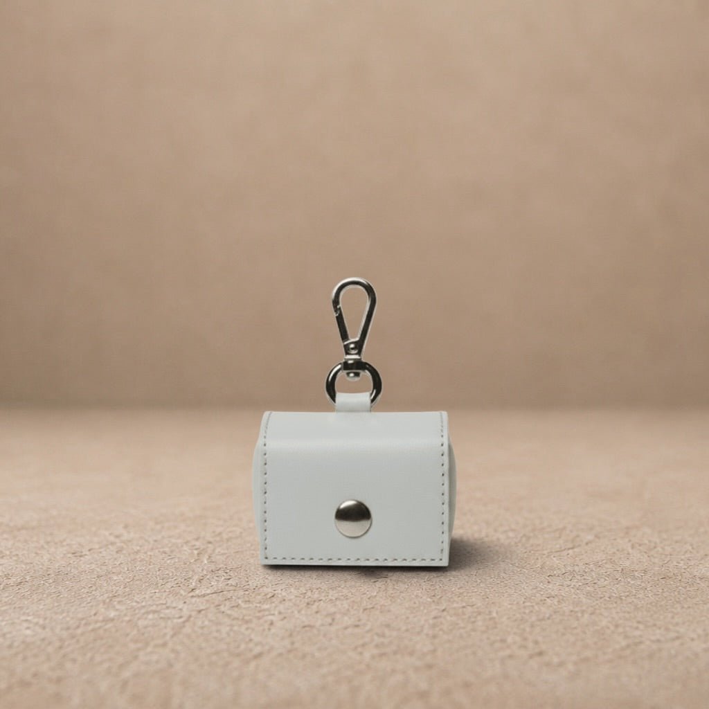 Apple leather poo bag holder