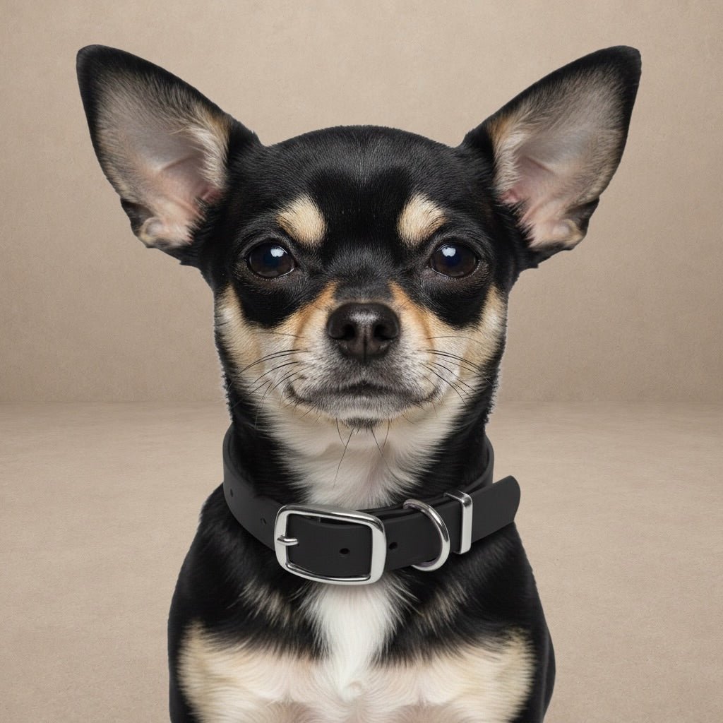 Black Waterproof Biothane Buckle Dog Collar