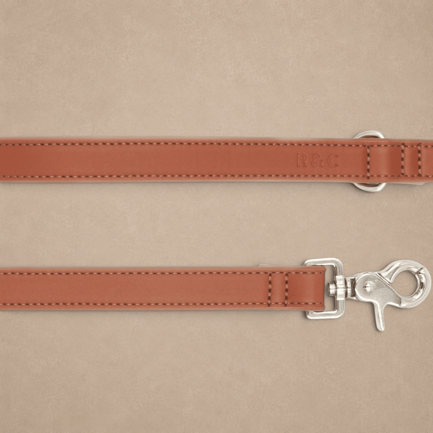 Brown Leather Dog Lead