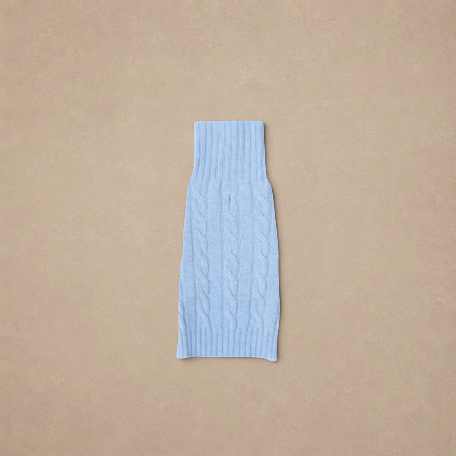 Cashmere Dog Jumper Cable Knit Blue