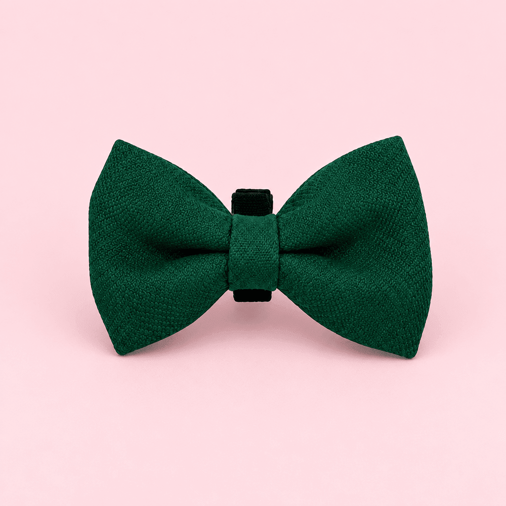 Dog Bow Tie - Forest Green