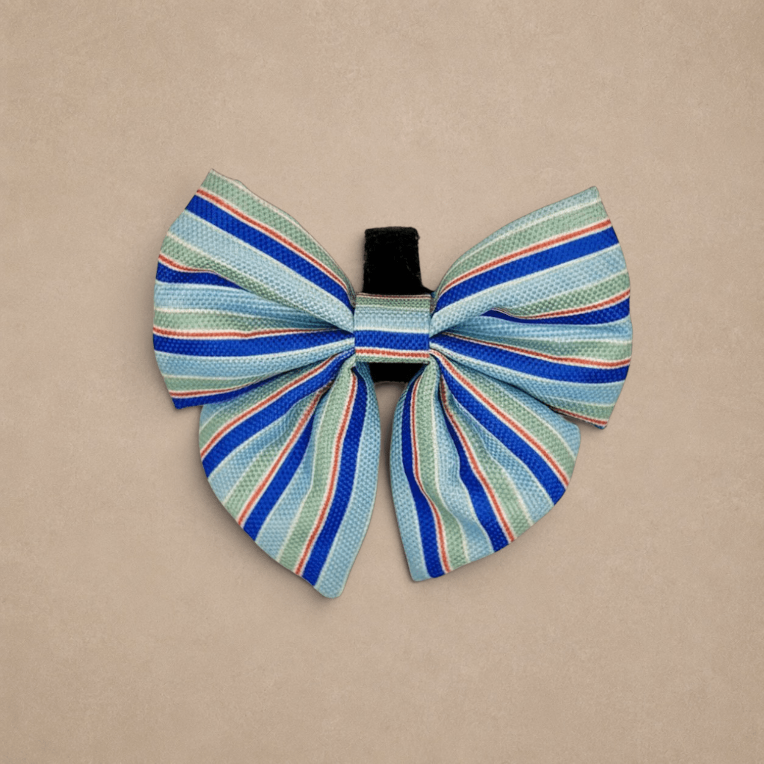 Dog Sailor Bow - Sea Breeze Stripes