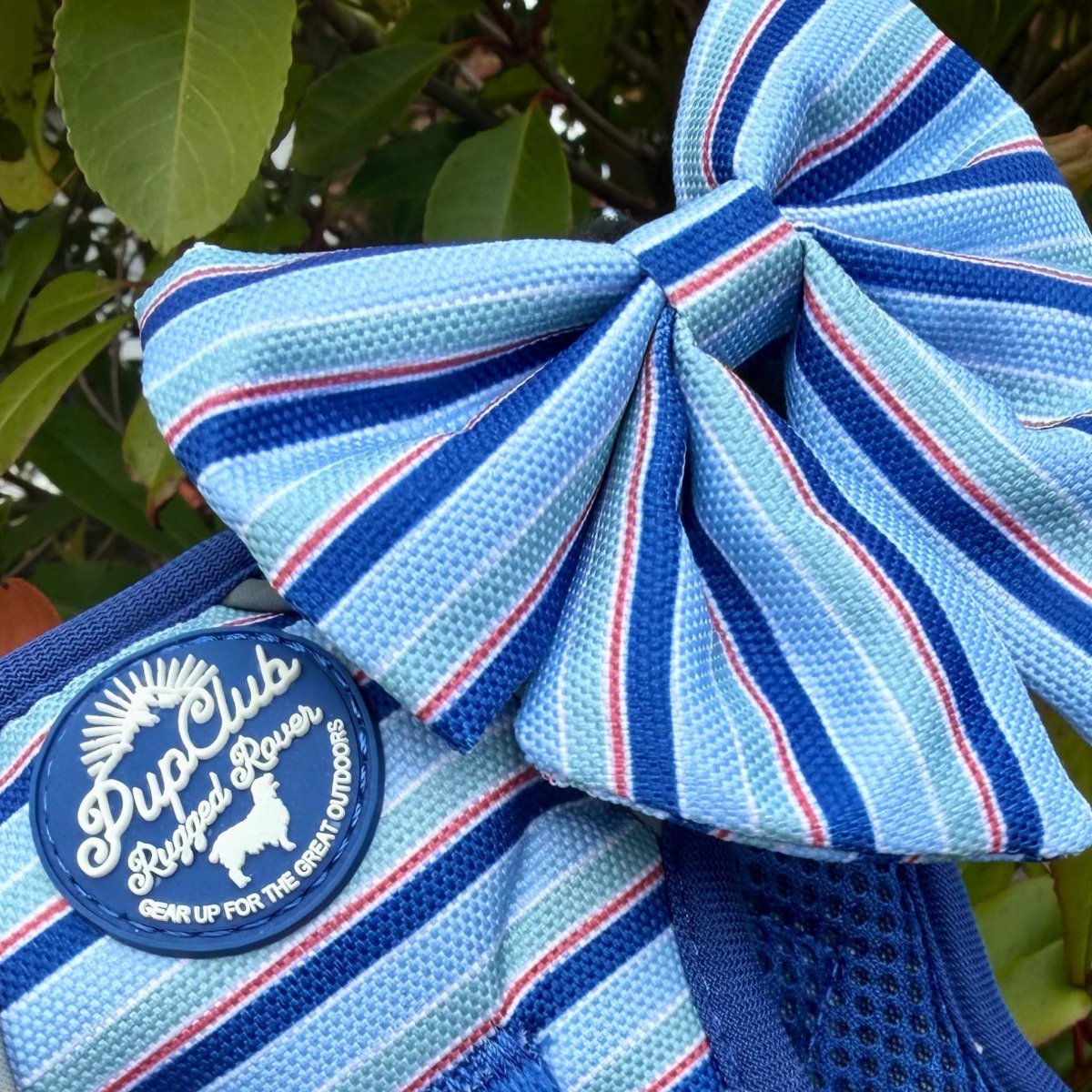 Dog Sailor Bow - Sea Breeze Stripes