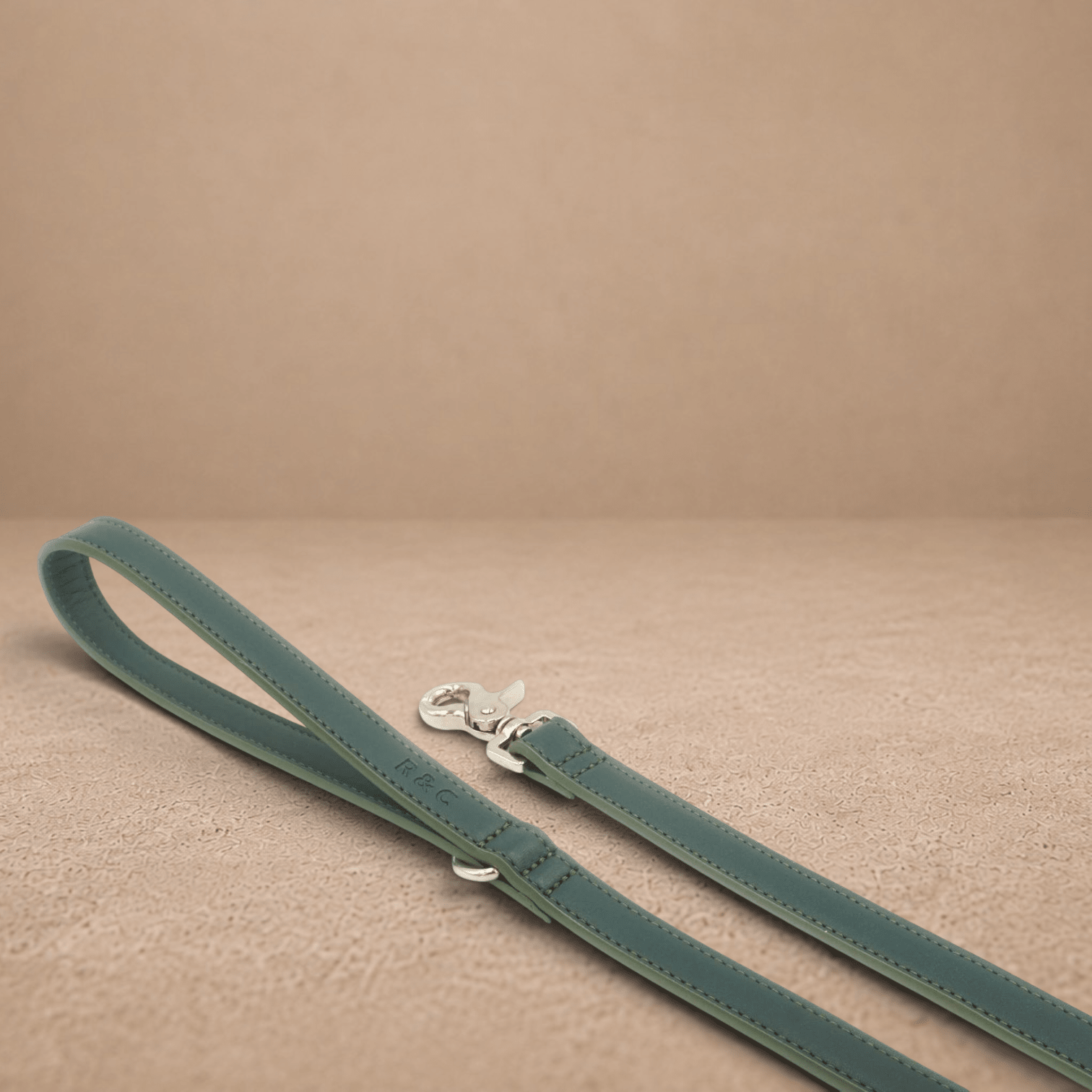 Green Leather Dog Lead