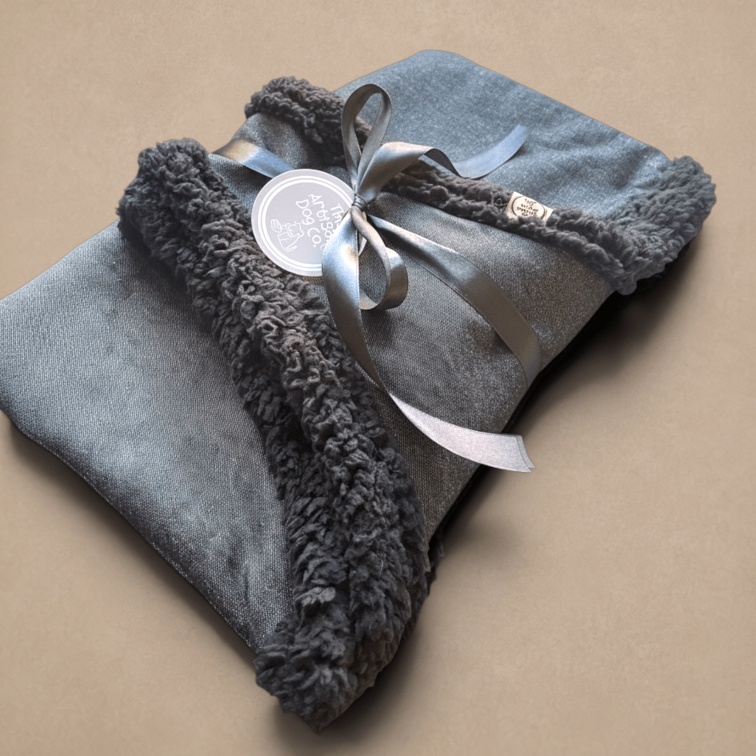 Handcrafted, luxury puppy/small dog carrier/sling - Black Denim