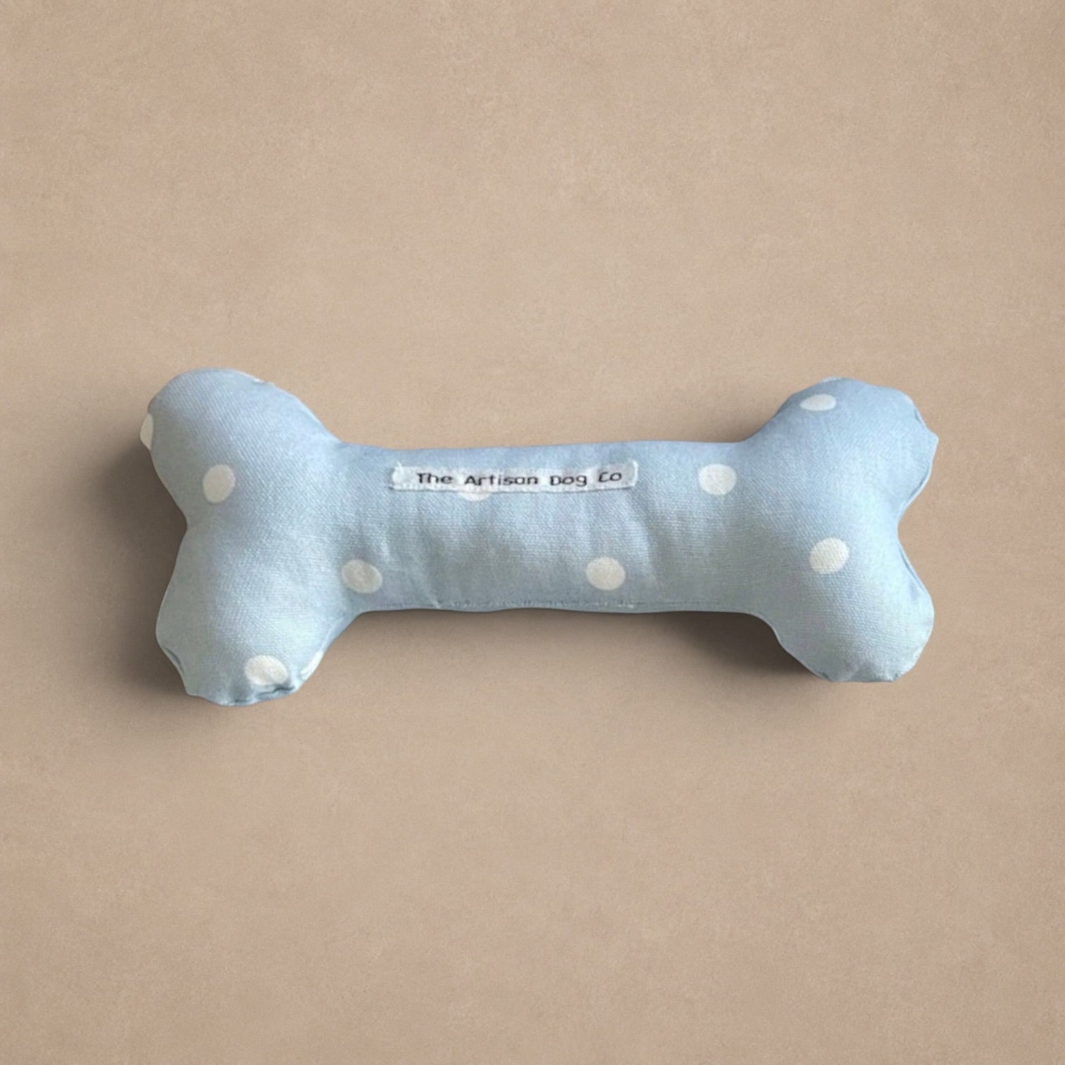 Handcrafted Toy Squeaky Dog Bone - choice of fabrics