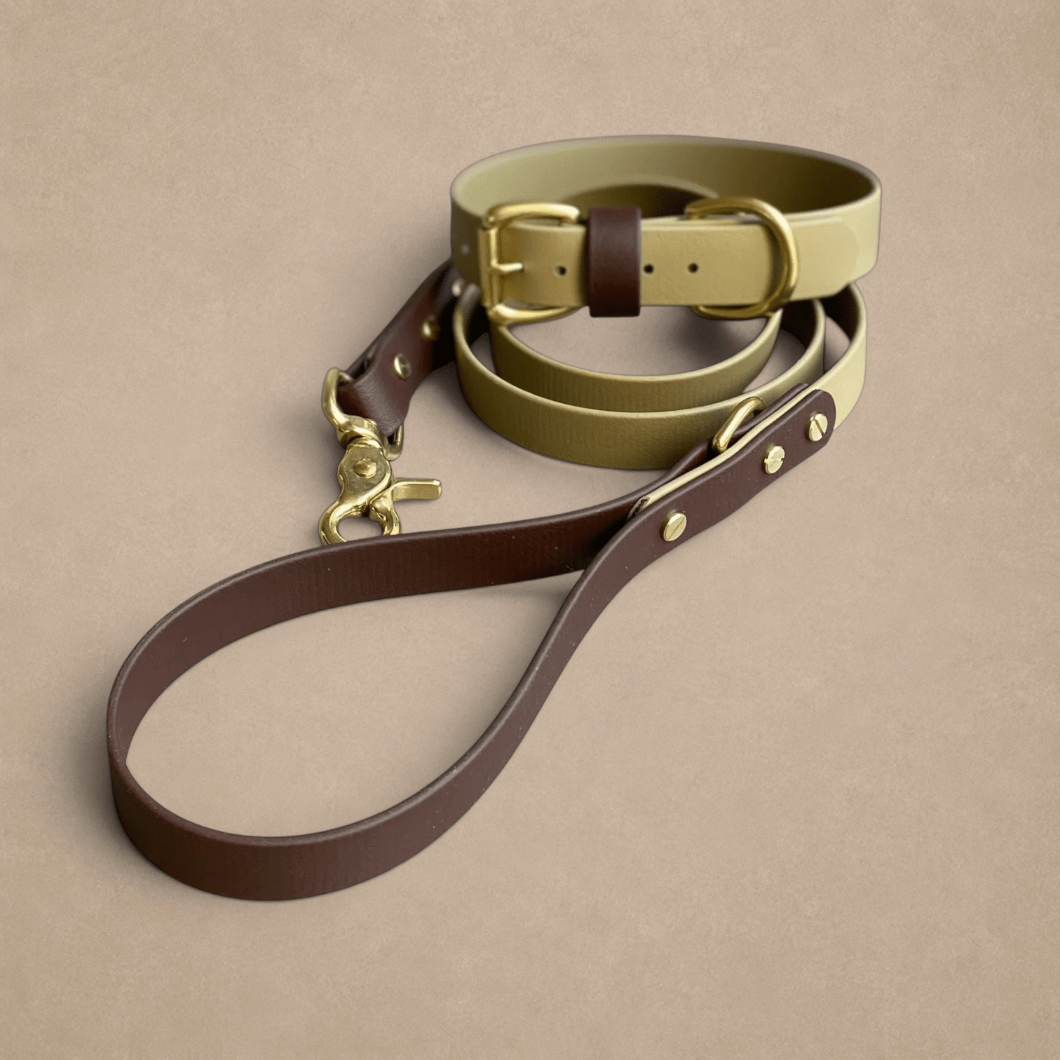 Loki Olive & Brown Colour Block Lead
