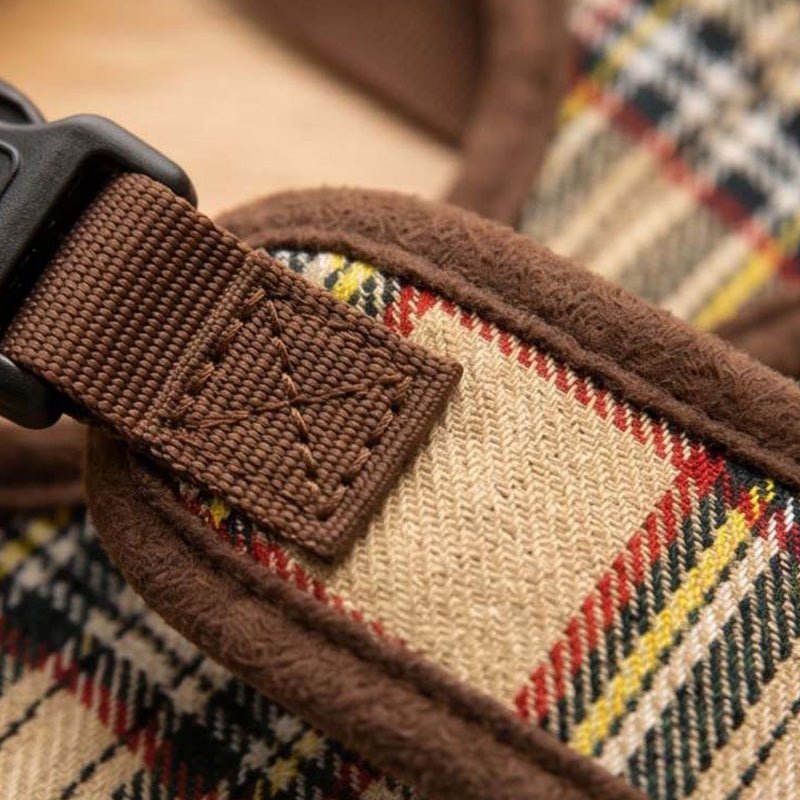 Luxury Brown Tartan Harness by My Pup and Me