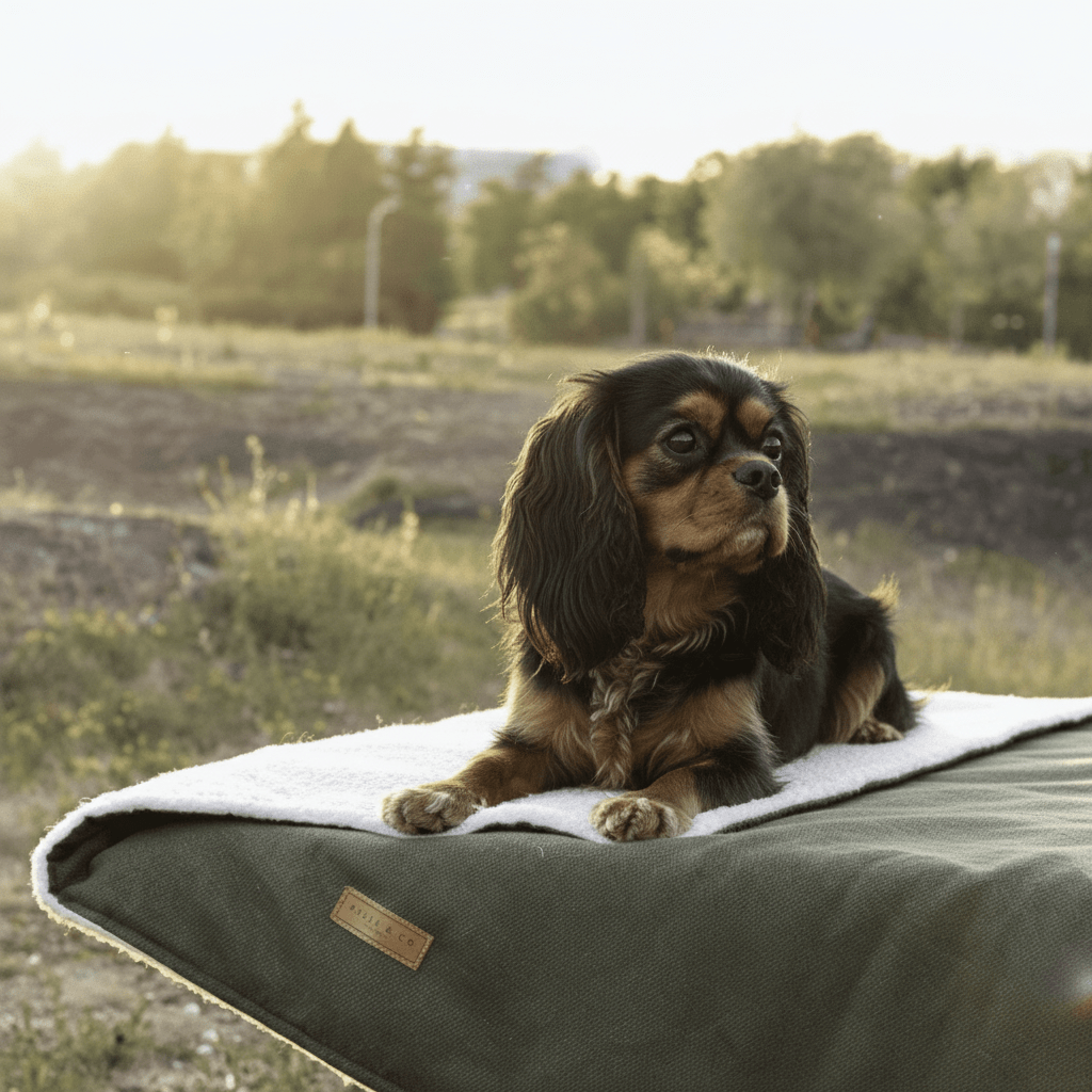 Luxury Washable Green Dog Blanket | Richmond
